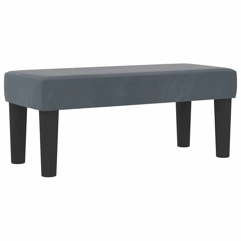 Letto a molle con testiera Grigio scuro 100 x 200 cm Velluto 3344427
