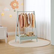 Stand Appendiabiti Vestnes a Forma di Capanna per Cameretta 99 x 66 x 38 cm - Menta Verde [en.casa]