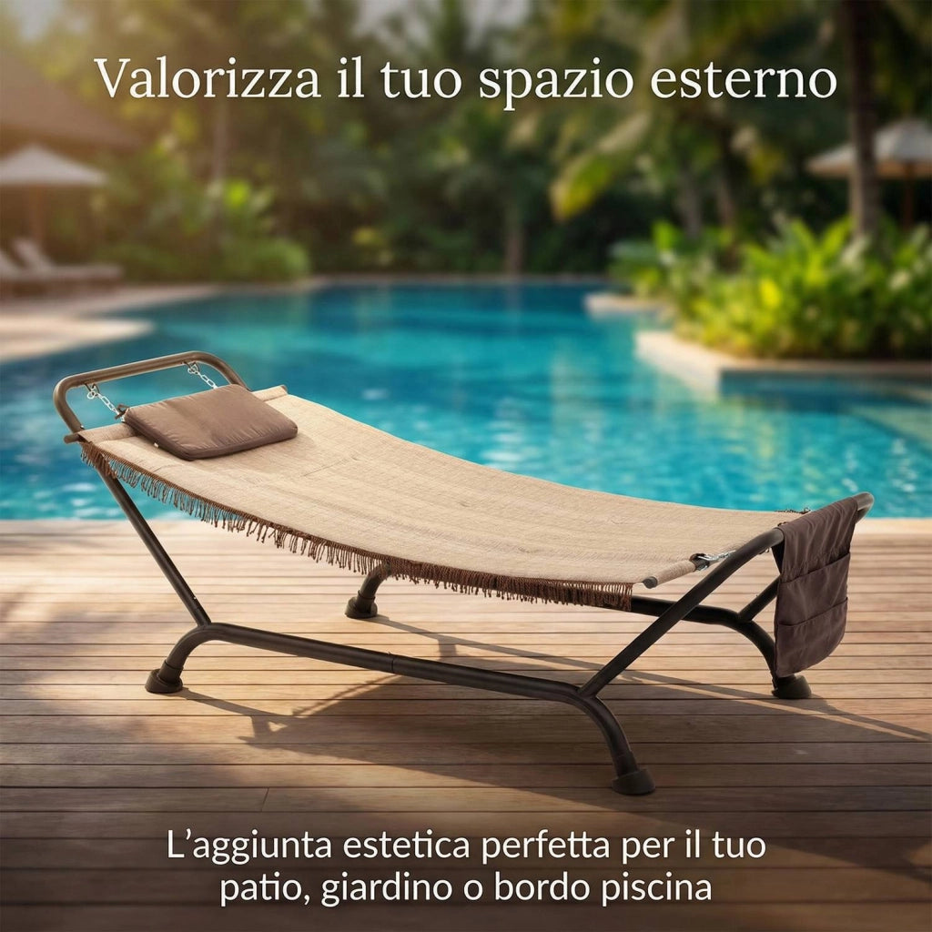Marvin Cuscino di Ricambio per Amaca Bali Sospesa Tessuto Morbido Imbottito Resistente Colore Beige