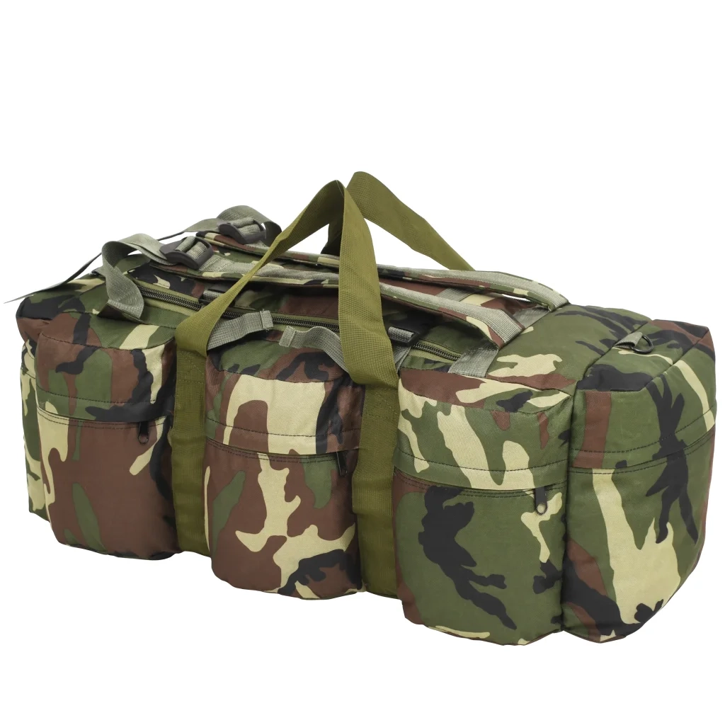 Borsone da Viaggio Stile Militare 3 in 1 45 L Mimetico 91389