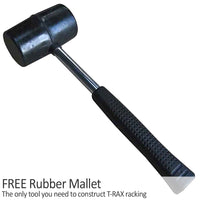 5 Scaffalature Robuste in Acciaio Senza Bulloni T-Rax Blu Larghi 90cm per Garage