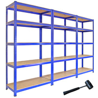 Scaffali da Garage T-Rax ad Incastro Scaffalature da Officina Magazzino - Blu