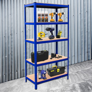 Scaffali da Garage T-Rax ad Incastro Scaffalature da Officina Magazzino - Blu