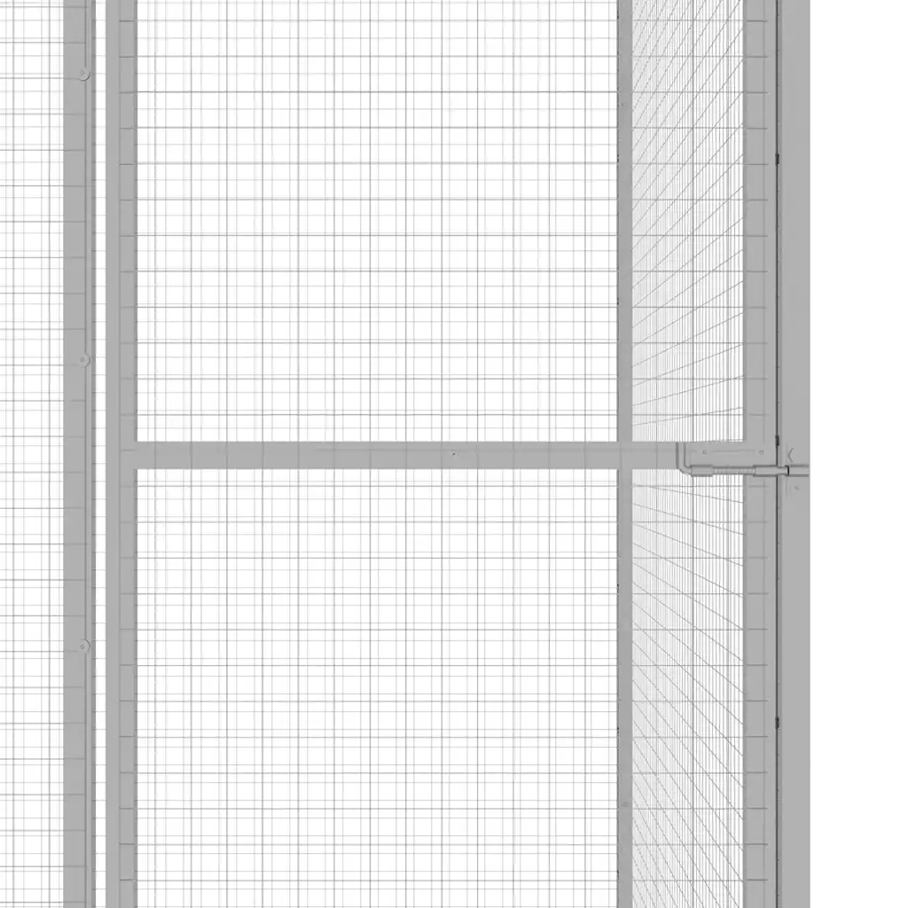 Gabbia per Gatti 3x3x2,5 m in Acciaio Zincato 146361