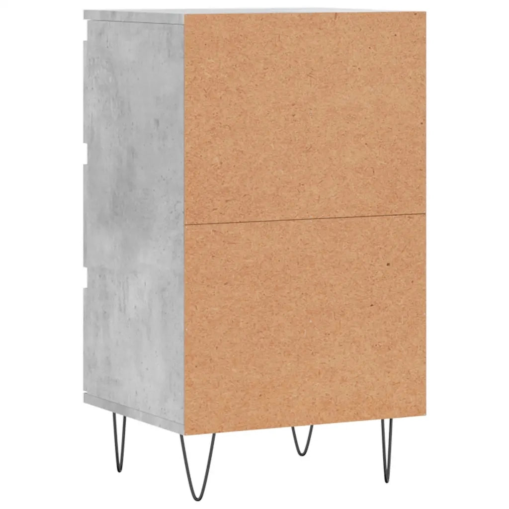 Credenza Grigio Cemento 40x35x70 cm in Legno Multistrato 831096