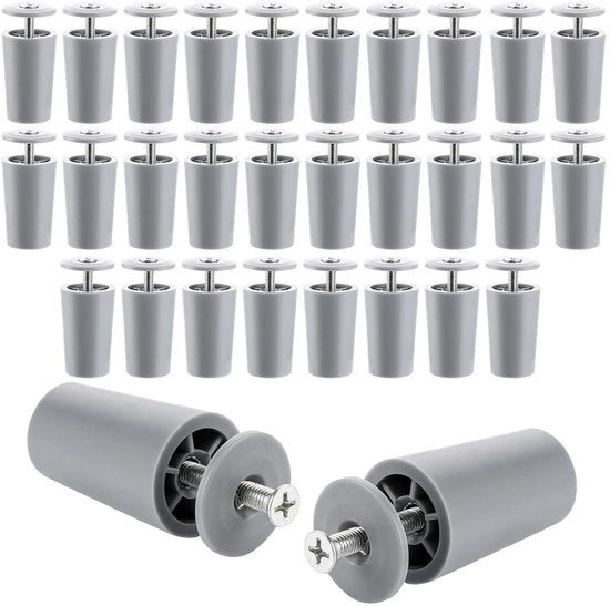Stopper per tenda 30 pezzi - Ammortizzatore di urto - Ricambio - 40 mm Lunghezza - Resistente - Materiale di alta qualità - Componenti per tenda