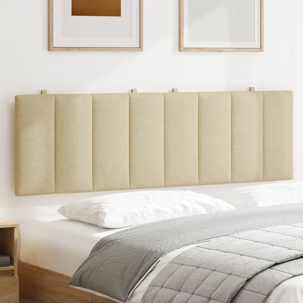 Coussin de tête de lit Hanko crème 160 cm tissu