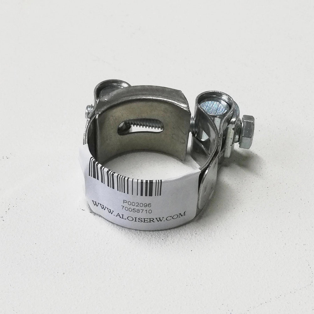 Fascetta in acciaio stringi tubo larga a bullone, diametro 40-43mm