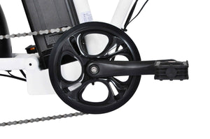 Fat pieghevole 20" alluminio forcella ammortizzata  12.5 ah LCD Bianca