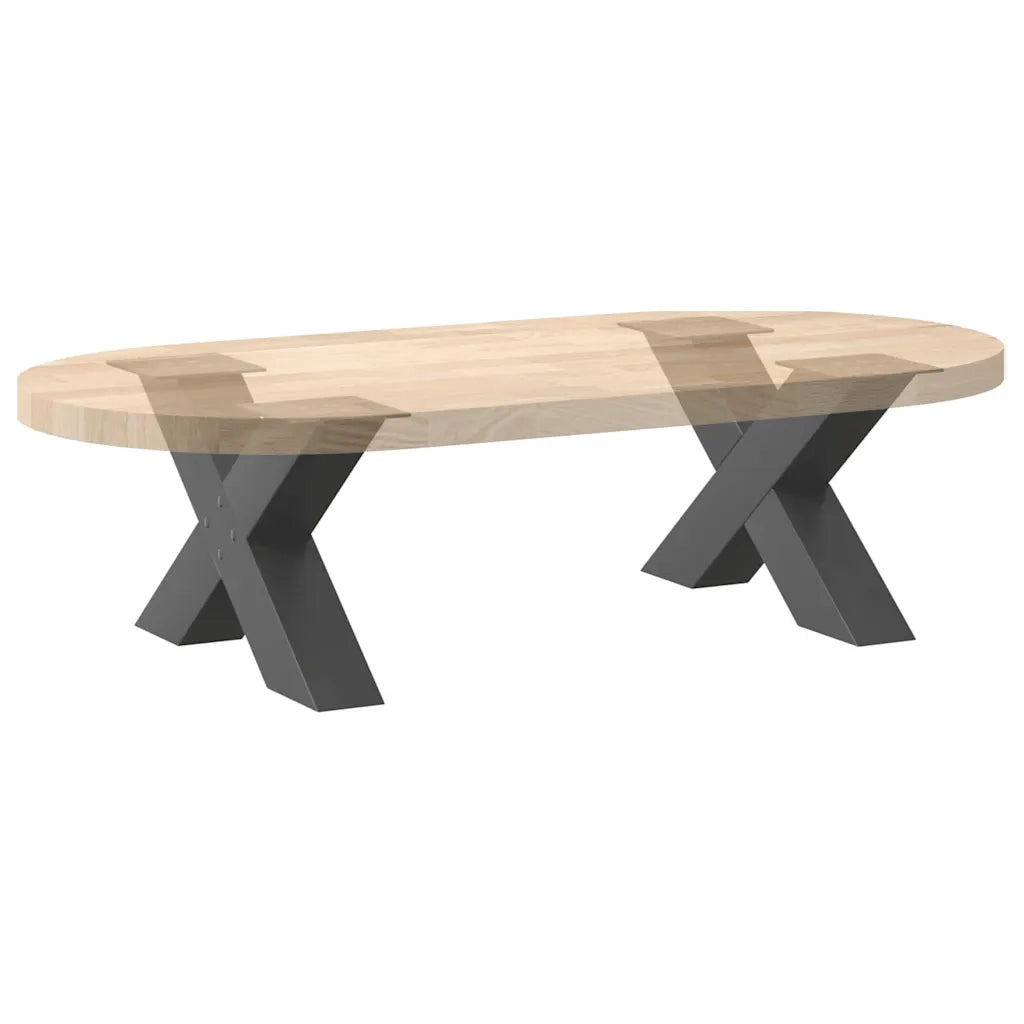Gambe per Tavolino da Caffè a Forma di X 2 pz Antracite 50x(30-31) cm Acciaio 4012938
