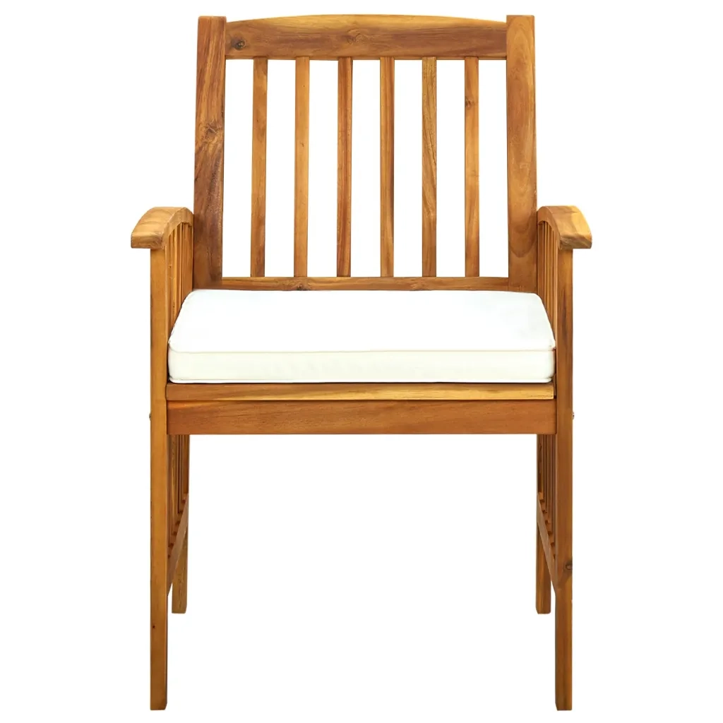 Set da Pranzo da Giardino 7 pz con Cuscini Massello di Acacia 3058087