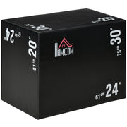 Scatola Pliometrica 3 in 1 ¨C Zephmum ¨C 75x51x61cm Nero