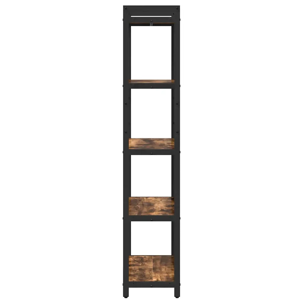 vidaXL Libreria Rovere fumo 60 x 30 x 153 cm Legno multistrato