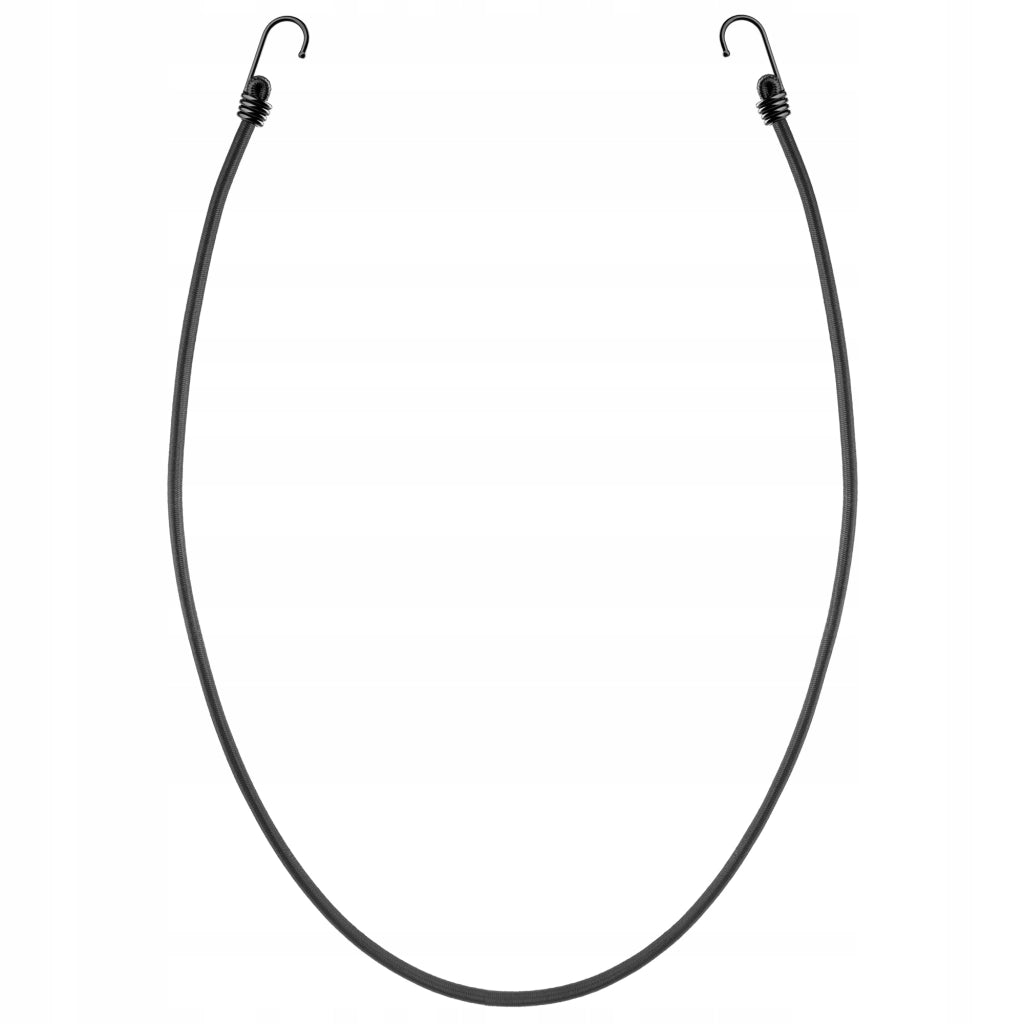 Corda elastica in gomma KADAX con gancio in metallo, 109 cm, per fissare teloni per bagagli.