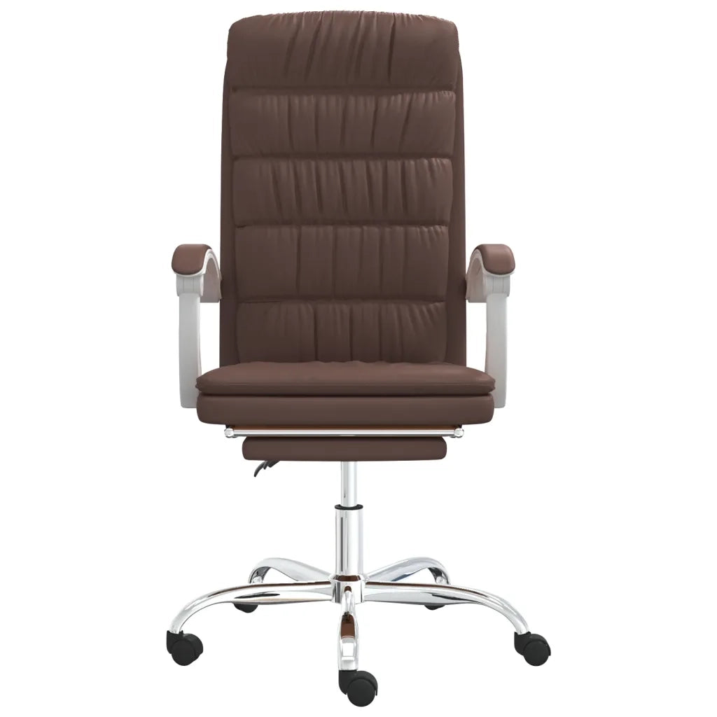 Poltrona da Ufficio Reclinabile Marrone in Similpelle cod mxl 34059