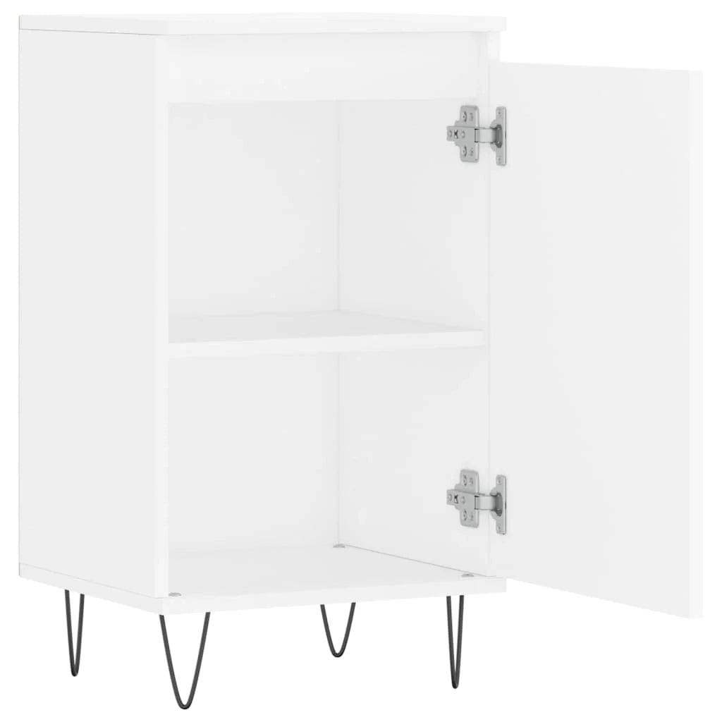 Buffet credenza cassettiera armadio mobile contenitore organizer per cucina soggiorno salotti set da 2 40 x 35 x 70 cm legno ingegnerizzato nero 02_0036659