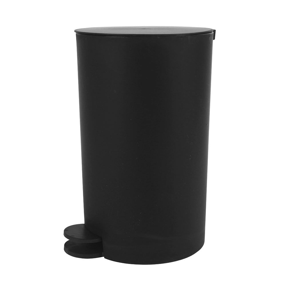Pattumiera bagno 3 Lt nero con apertura a pedale Orbix