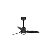 FARO Ventilatore a soffitto con luce 3000K Tuya Ø810 mm in Acciaio Nero Opaco Just Fan D810 FARO-33424WT1N
