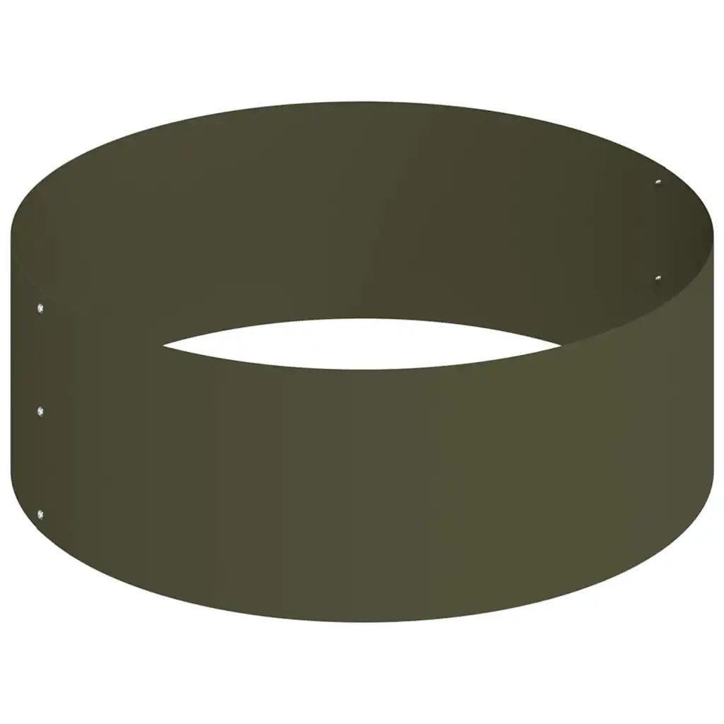Vaso da giardino-Fioriera Esterno-Contenitore per Piante Verde oliva 90 x 90 x 20 cm