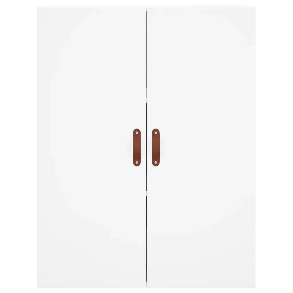 Credenza-Buffet-Armadio da cucina Bianca 69,5x34x180 cm in Legno Multistrato 508081