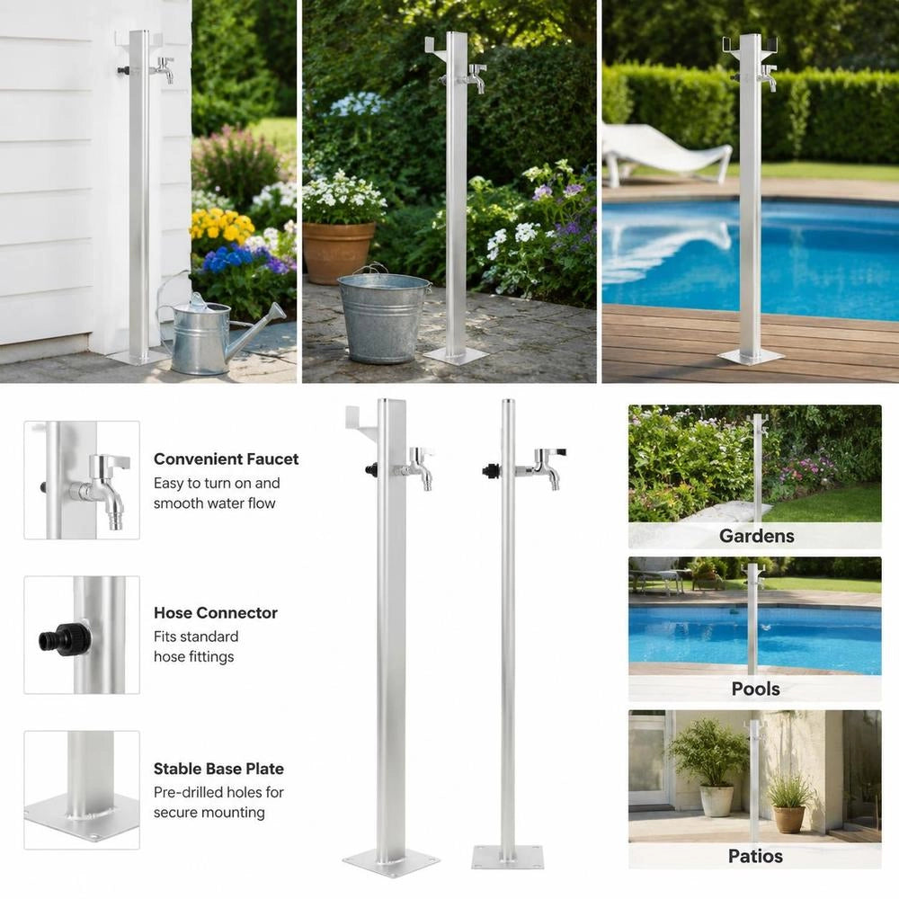 Garden Water Column, Aluminum, 95 Cm