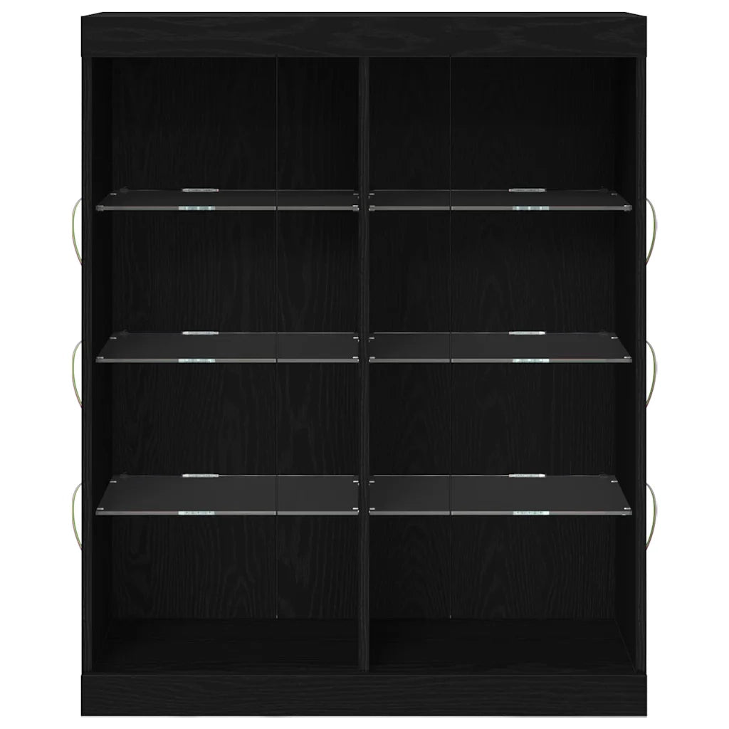 Credenza-Buffet-Armadio da cucina Rovere nero 41 x 37 x 100 cm Legno multistrato 765758