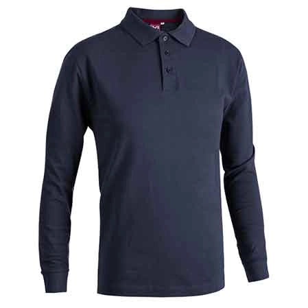 POLO MANICA LUNGA BLU Tg. XL