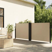 Tenda da Sole Laterale Retrattile Beige 120x1000 cm 4004705