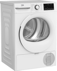 Beko bmt491wi asciugatrice 9kg, inverter, classe a+++, pompa di calore, 15 programmi