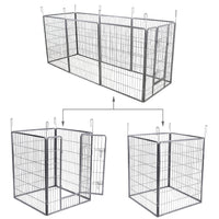 Gabbia per cani e cuccioli 163 x 163 cm Grigio 3712022