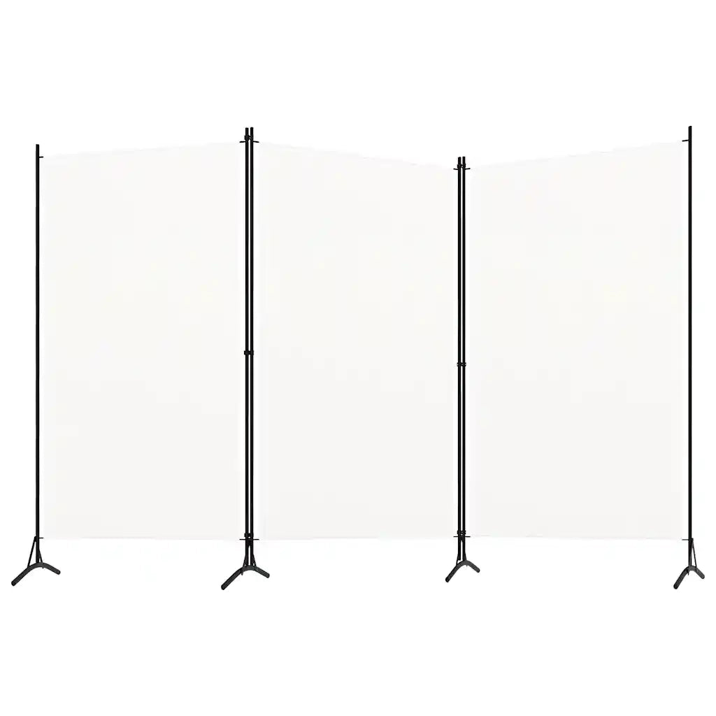 Divisorio a 3 Pannelli Bianco 260x180 cm in Tessutocod mxl 72961