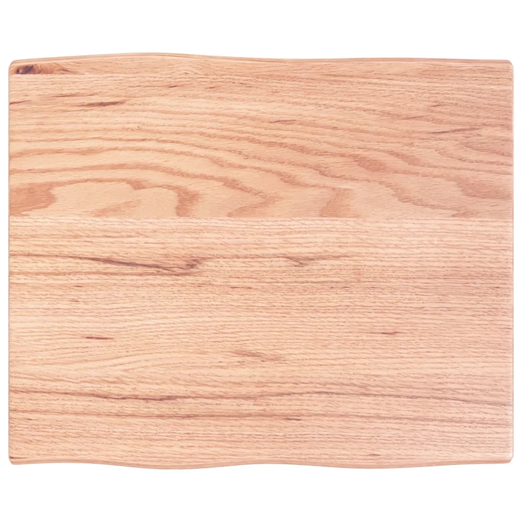 Piano Tavolo Marrone Chiaro 60x50x2 cm in Rovere Non Trattatocod mxl 103610