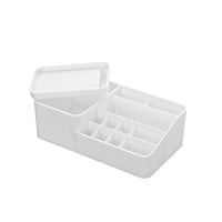 ORGANIZER PORTAOGGETTI COSMETICI PLASTICA BIANCO 12 SCOMPARTI 22,5x13x8cm SMACK FERIDRAS 701007