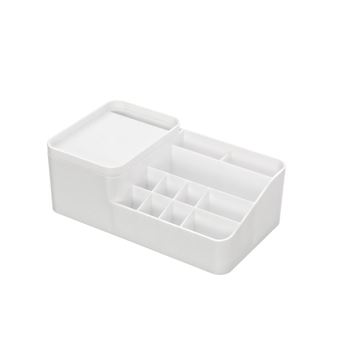 ORGANIZER PORTAOGGETTI COSMETICI PLASTICA BIANCO 12 SCOMPARTI 22,5x13x8cm SMACK FERIDRAS 701007