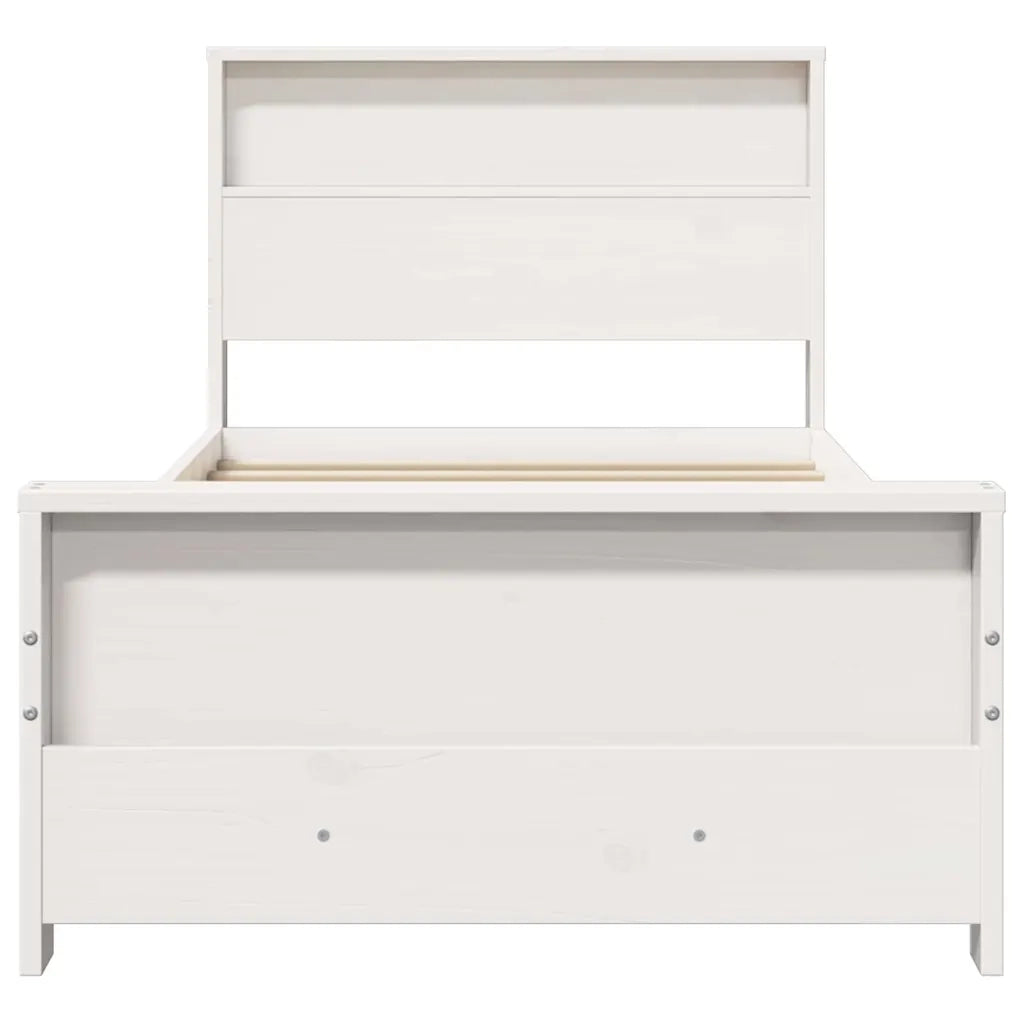 Struttura del letto Bianco 75 x 190 cm Legno multistrato