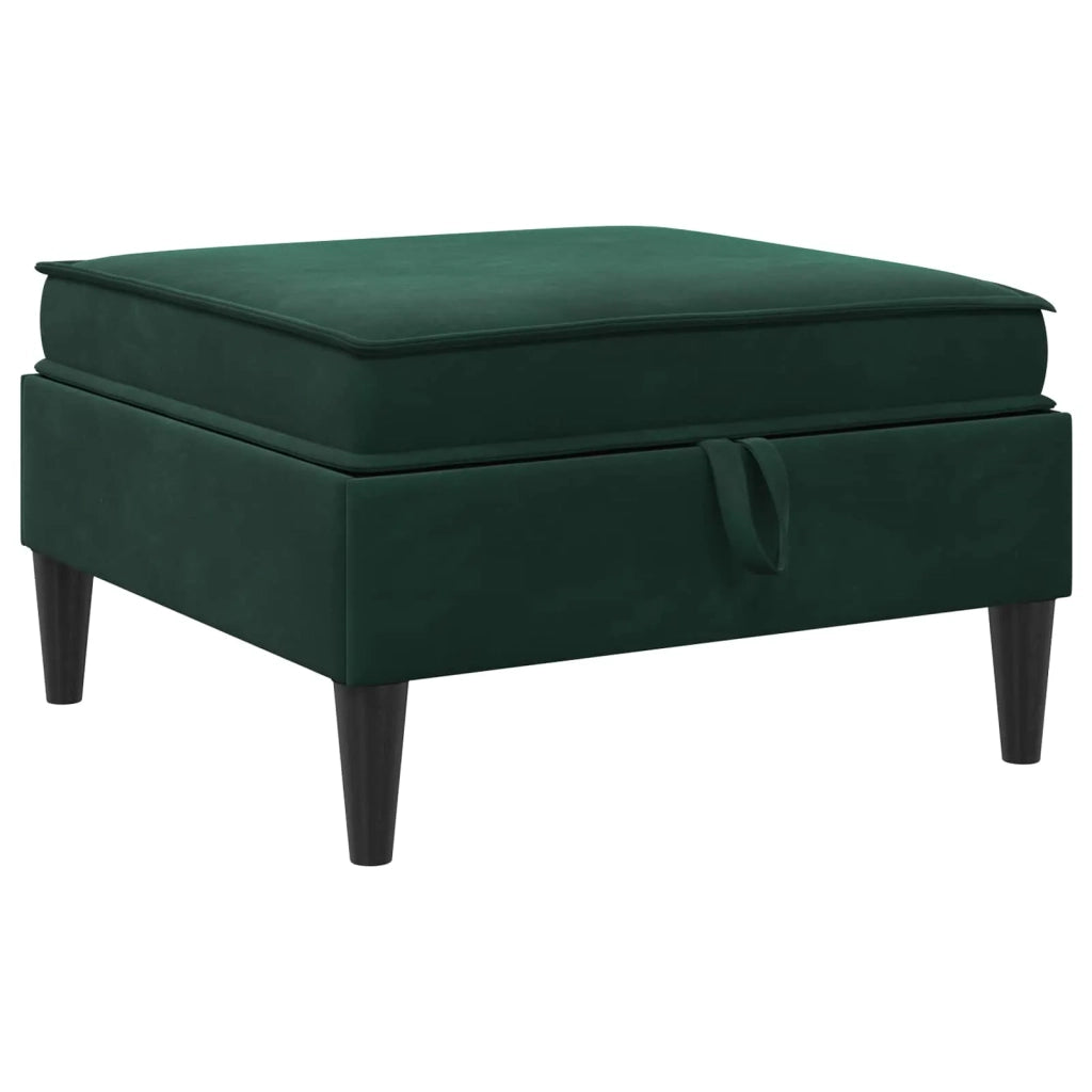 Set di mobili per il soggiorno 6 pcs Verde Scuro Velluto
