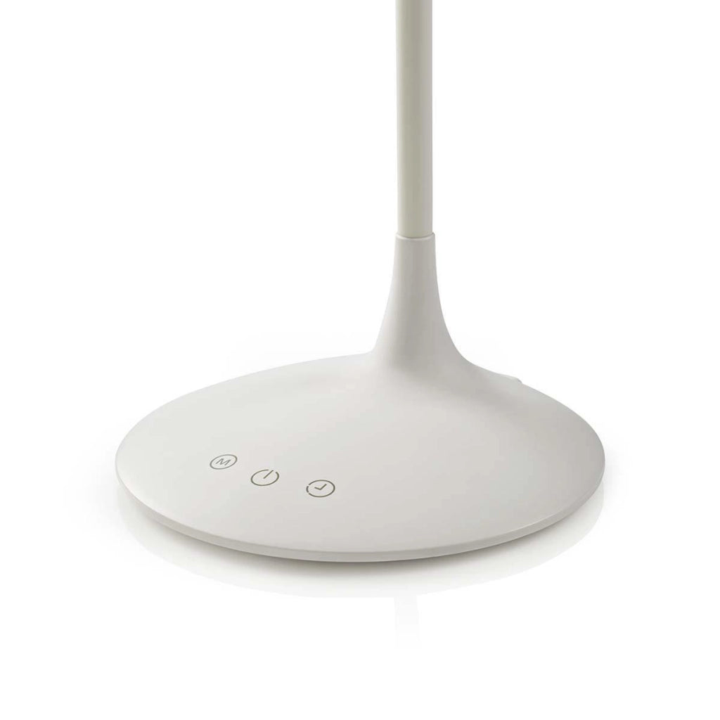 Lampada da scrivania a LED ricaricabile da 280 lm con controllo tattile Bianco Nedis