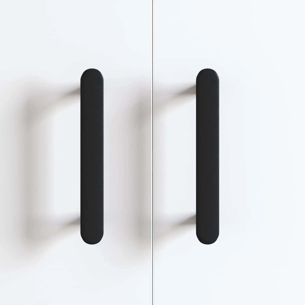 Maniglia per Armadio 12 pcs Nero 121 x 16.6 x 28.3 mm Ferro