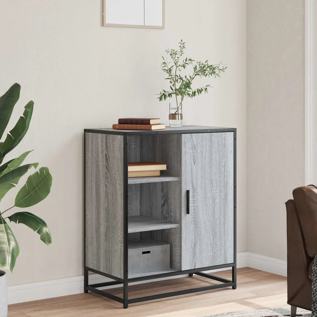 Credenza Grigio Sonoma 62x35x76 cm in Legno Multistrato 848997