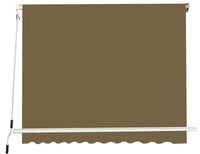 Tenda da Sole a Caduta con Bracci 245x245 cm Marrone