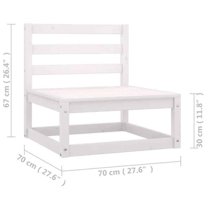 Set Divani da Giardino 4 pz con Cuscini Legno Massello Pino cod mxl 44573