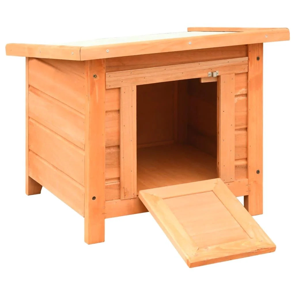 Tiragraffi per gatti albero di nicchia giocattolo per animali imbottito in pino massiccio 50 x 46 x 43 5 cm marrone 3702050