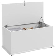 PANCA CONTENITORE MULTIUSO IN LEGNO PER CAMERA E INGRESSO 80X40X40 CM BIANCO