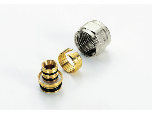 raccordo per tubo multistrato adattatore con attacco 1/2x16 mis. 16x2 cod:ferx.vit36207