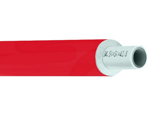 tubo multistrato spessore alluminio mm. 0,20 mis. 16x2,0 colore rosso cod:ferx.vit50064