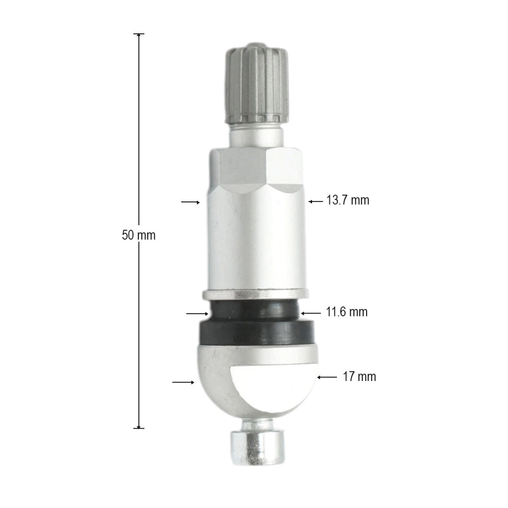 Valvola per ruota tubeless in alluminio compatibile con sensore TPMS-5