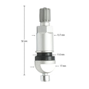 Valvola per ruota tubeless in alluminio compatibile con sensore TPMS-5