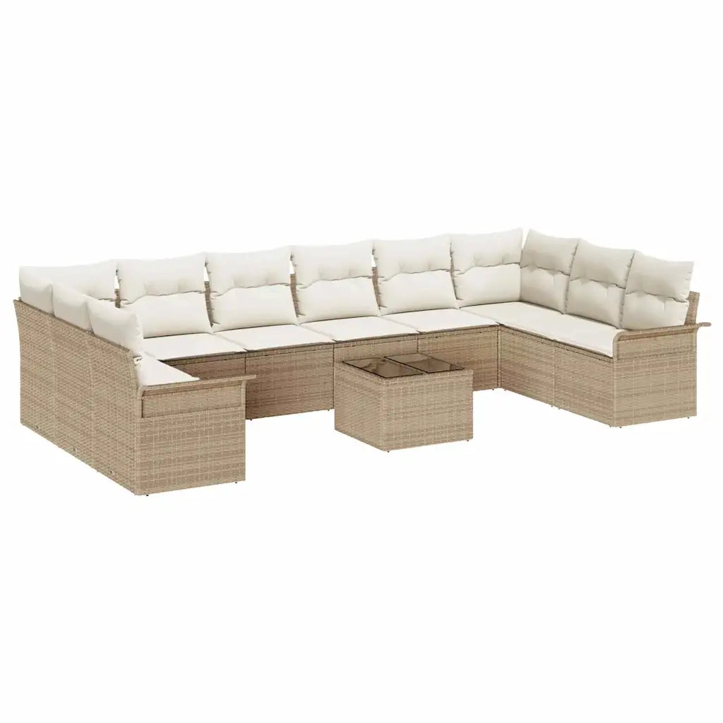 Set Divano da Giardino 11 pcs Marrone polyrattan 3354220