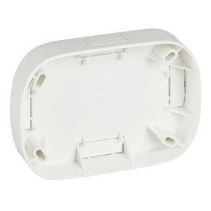 Oval base 3 moduli per canaletta bianca