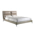 Letto in similpelle color visone